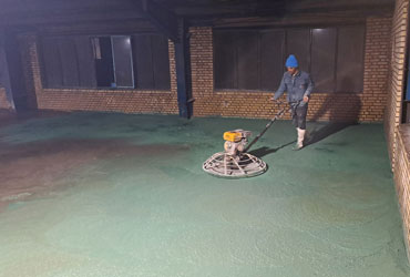 اجرای کف سازی با ماله پروانه،پروژه آژیراک